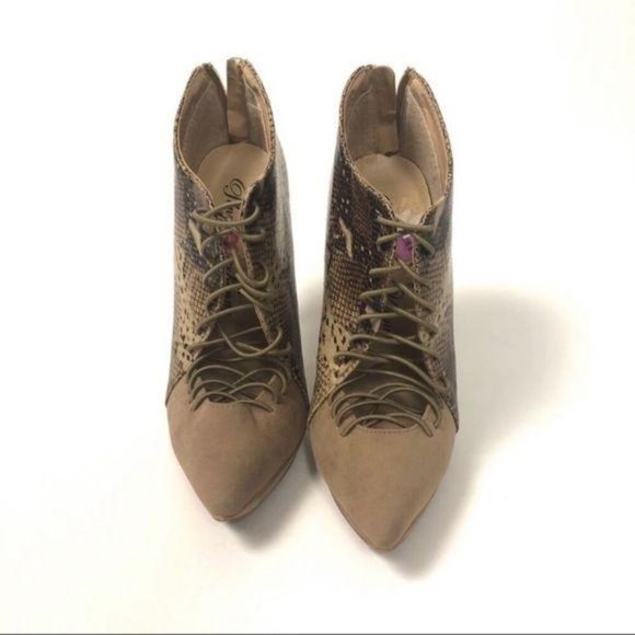 🔥Penny Loves Kenny snakeskin booties platform - Picture 2 of 8